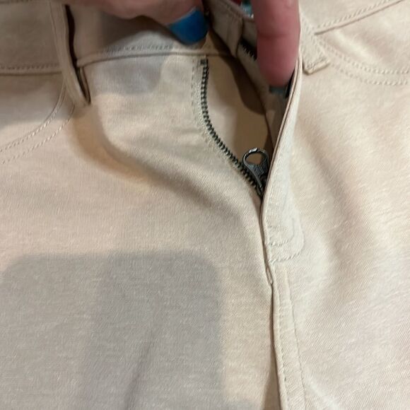 GAP Kids Beige Uniform Ponte Pants, 12 Slim! - Picture 3 of 7